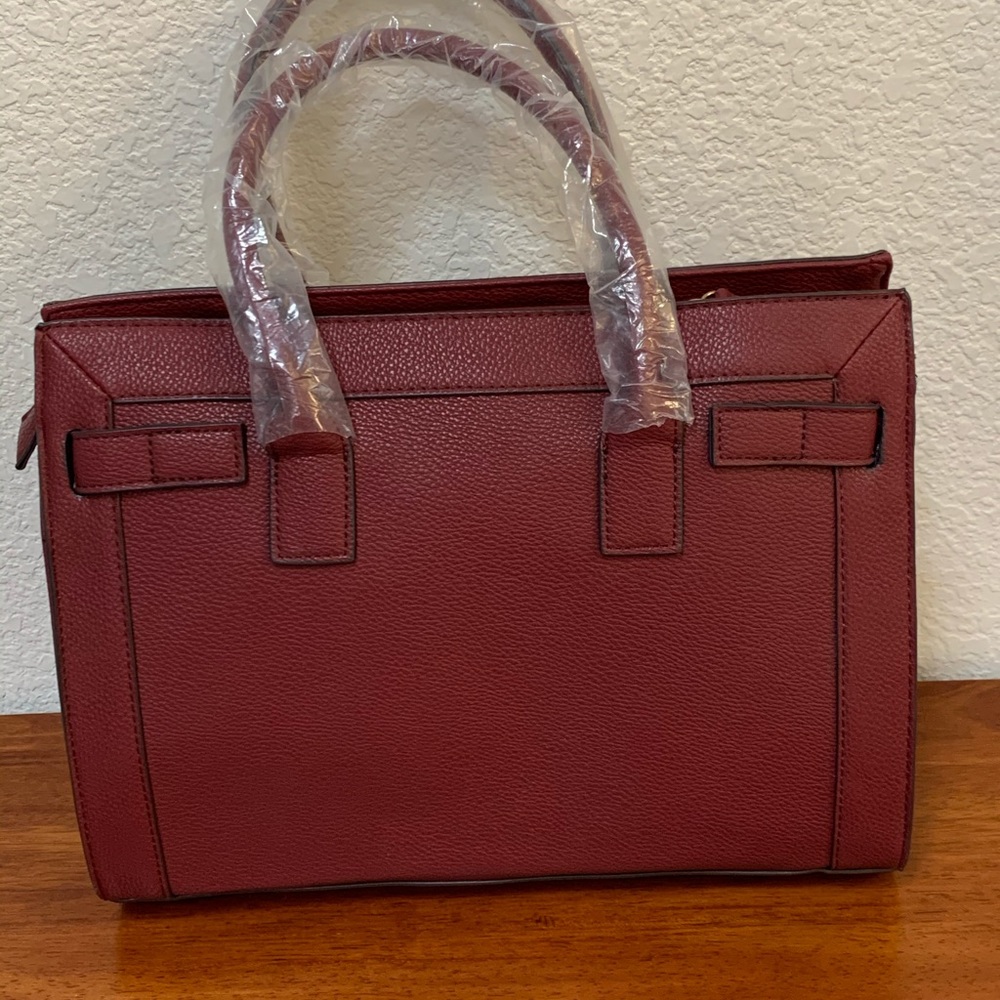 Just Fab Burgundy Red Purse